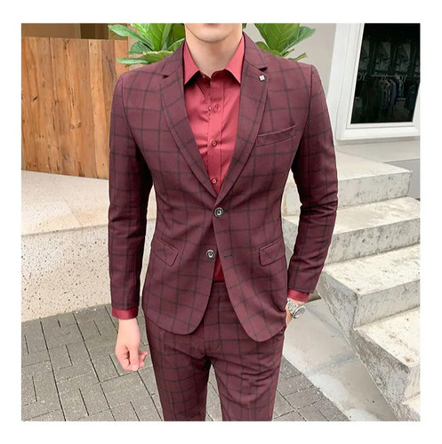 Mens red slim fit piece - mens,
