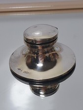 Small Antique Silver Inkwell Birmingham 1922. Total Weight 52.6g