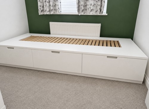 Ikea nordli white - ikea, bed
