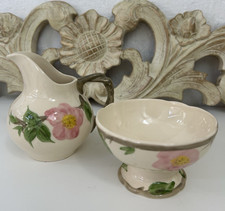 Francisian Desert Rose Creamer Jug and Footed Sugar Bowl