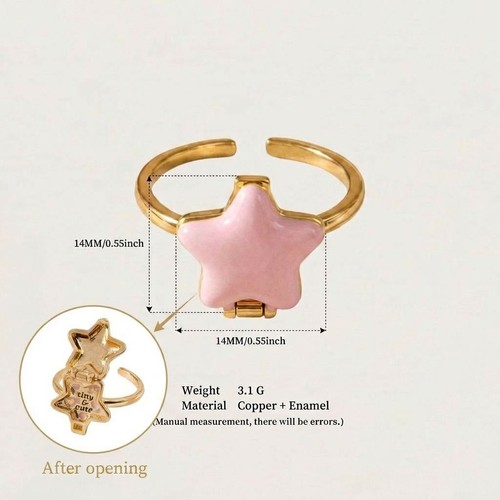 Openable heart shaped - shaped, enamel