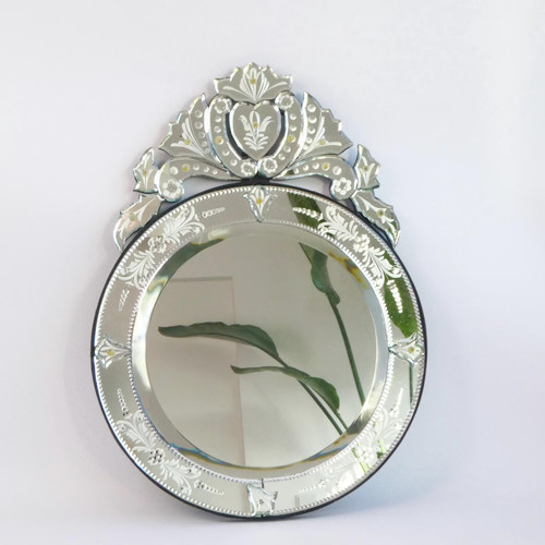 Vintage round ornate venetian - round,