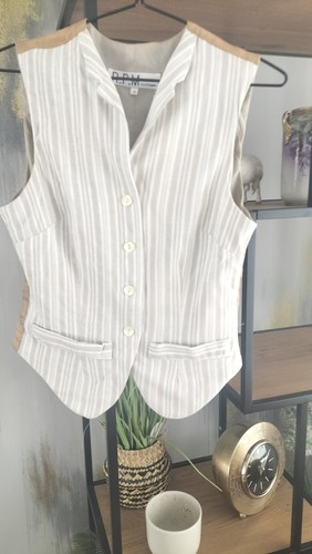 Ladies striped waistcoat - waistcoat, size