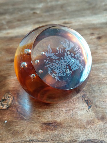 Caithness paperweight 50th - caithness,