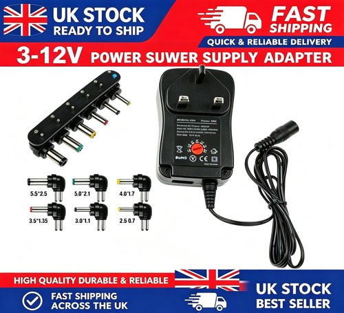 12v universal dc power - 3‑12v,