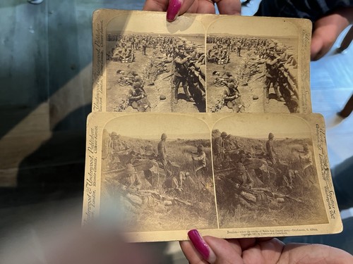 Lot stereoscopic cards - of,