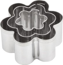 Mini 3 Pc Cutters Metal Cake