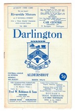 Darlington - 1972-73 - Home