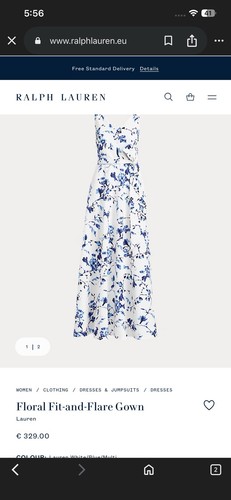 Bnwt ralph lauren floral - fit, &