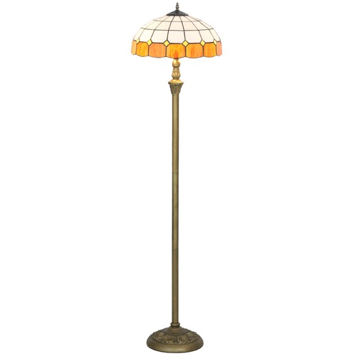 Floor lamp with handcrafted - with,