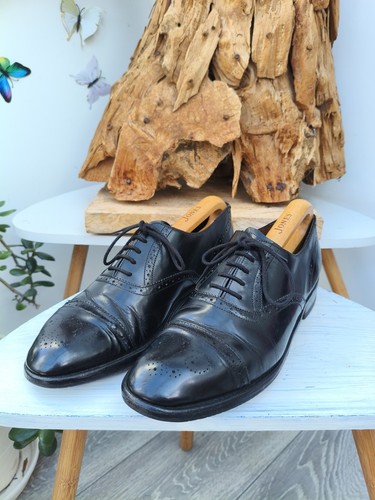 Barker mirfield black leather - black,
