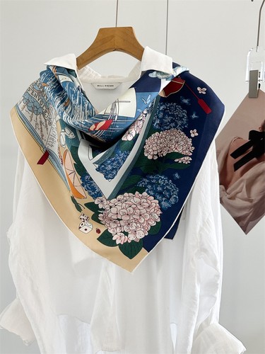 100 mulberry silk scarf in - mulberry,