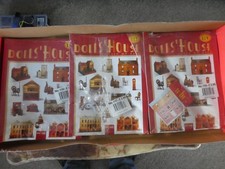 Dolls House step by step books x3 few parts del prado book 114,117,119