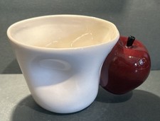 Apple Handle White Ceramic