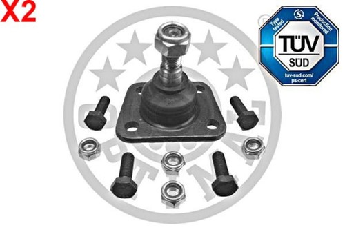 Optimum front support - 2x, guide