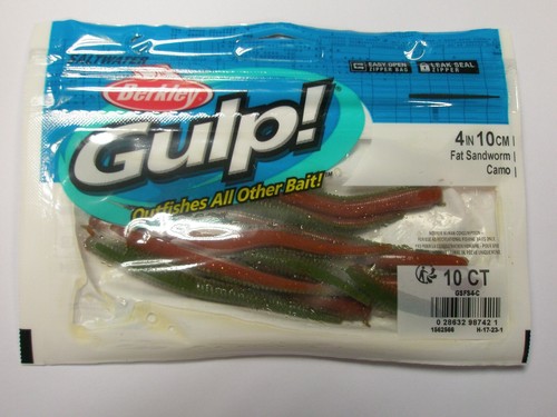 Berkley gulp fat sandworm - fat, 4"