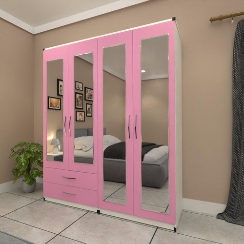Door mirrored wardrobe - 4,
