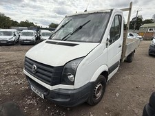 2015 Volkswagen Crafter Cr35 2.0 Tdi flat bed drop side spares or repairs No Vat