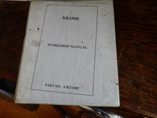 HONDA XR250R WORKSHOP MANUAL PART NO 67KT100C REF F/CAB
