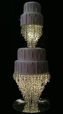 2-Tier Crystal Chandelier Cake