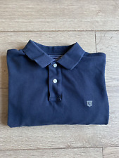 Hacket London Shield Plus Mens Tailored Fit Navy Polo Shirt  Size M Chest 38"
