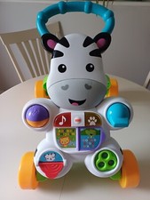 Fisher-Price Learn with Me Zebra Walker Baby Walker Learn To Walk Animal Walker