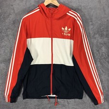 Adidas Mens Windbreaker M Red