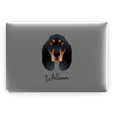 Black and Tan Coonhound Personalised Macbook Case Cover for Pro Air 11 12 13 14