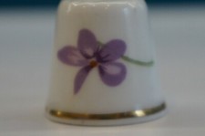 VICTORIAN VIOLETS by HAMMERSLEY ENGLISH BONE CHINA. Thimble. J5