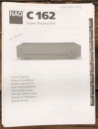 Nad c162 162 preamp - c162, /