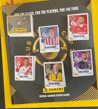 PANINI Club World Cup COMPLETE Sticker Collection & SOFT Album **TOO CLEAR £85**