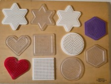 Basic shaped Hama beads pegboards