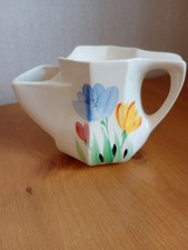Collectable Vintage HAND PAINTED FLORAL SHAVING MUG in good order. Height 10cm.