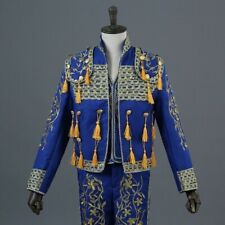 Men Spanish Matador Toreador Spain Bull Fighter Prince Costume Fancy Dress SHP