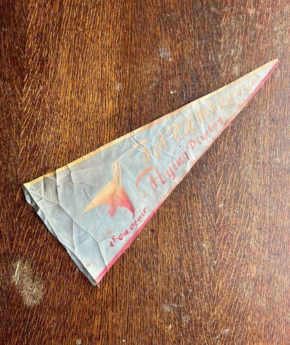 Vintage 50s flag pennant - vintage,