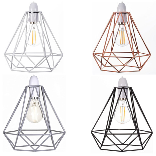 Metal cage pendant - metal,