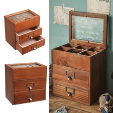 6 Grids Wooden Watch Display