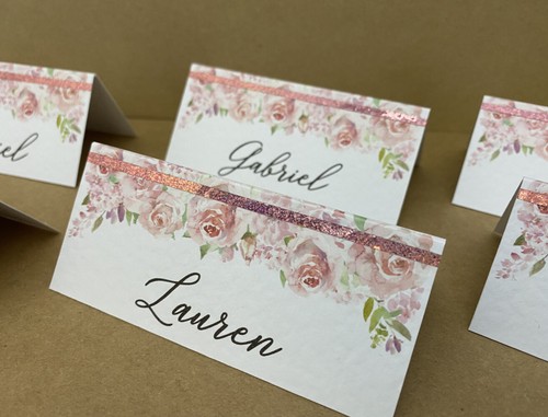 Place cards rose gold - cards,