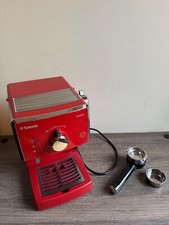 Philips Saeco Poemia Espresso Coffee Machine w. Milk Frother Red