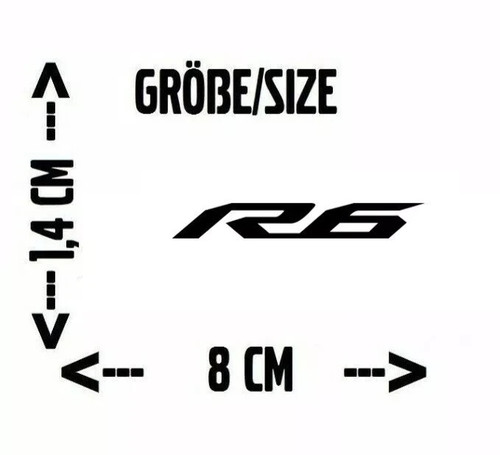 Yamaha 14x80mm decal - r6,