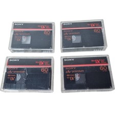 Sony Mini DV Premium Digital Video Cassette 60 Minute Tapes LP Mode