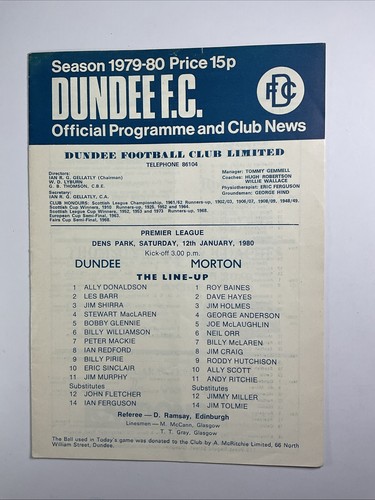 Dundee greenock morton - v,