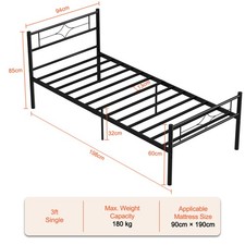 Heavy Duty Metal Frame Bed
