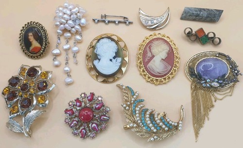 Vintage brooches costume - brooches, 12.