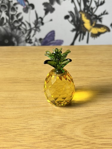 Crystal pineapple figurine - crystal,