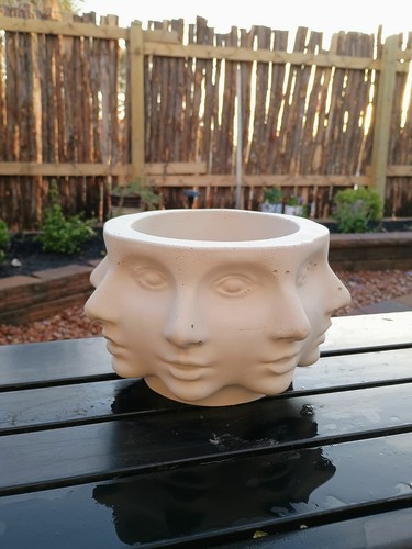 Handmade concrete planter pot