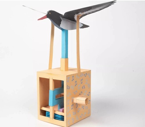 Paper animation bird - animation, craft