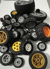 LEGO Wheels & Tyres, Various Colour, Quantity 4, 8 & 12 Pieces.