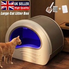 Large Self Cleaning Cat Litter Tray Automatic UV Sterilization Cat Potty Box Pan