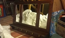 Laura Ashley Garrat Mirror With Hooks ANGLESEY